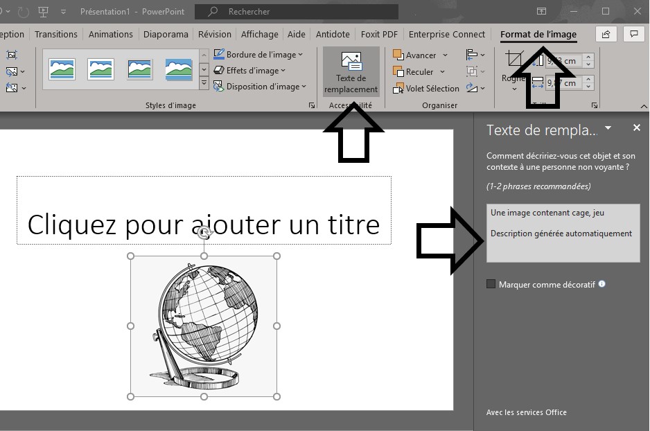 Capture d’écran de Outil Format de l’image